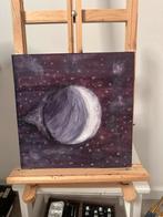 Zelfgemaakt/Handgemaakt - Maan in de ruimte - Schilderij, Antiek en Kunst, Kunst | Schilderijen | Klassiek, Ophalen