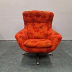 70's vintage draaifauteuil nieuw bekleed met Fokker stof, Vintage design retro, Kolibrivintagehal@gmail.com, Gebruikt, Aaldertgeertsstraat 43 Olst