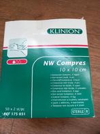 Nieuw! Klinion Doos met 50x2 stuks nonwoven kompres 4 lagen, Ophalen of Verzenden, Nieuw