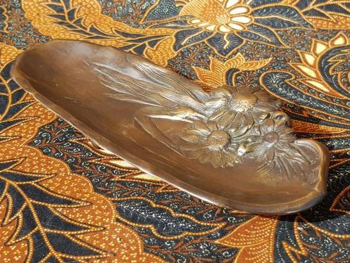 Mooi zwaar antiek koper schaaltje uit Engeland 22 cm. 1900., Antiek en Kunst, Antiek | Koper en Brons, Koper, Ophalen of Verzenden