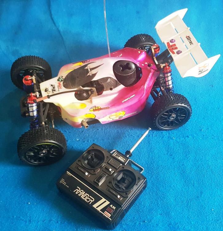 GM Racing nitro 1/8 competitie buggy met een Force .21 RTR, Hobby en Vrije tijd, Modelbouw | Radiografisch | Auto's, Gebruikt