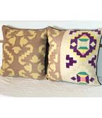 Modern Kelim Kussens 45x45 cm met Vulling, Huis en Inrichting, Woonaccessoires | Kussens, Ophalen of Verzenden, Nieuw, Beige, Vierkant