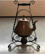 Antiek koperen ketel met ophangsysteem - groot exemplaar, Ophalen of Verzenden