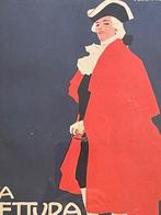 Art Deco - La lettura - Italiaans - 1907 - OUD, Antiek en Kunst, Kunst | Etsen en Gravures, Ophalen of Verzenden