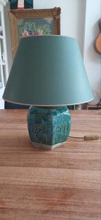 Prachtige tafellamp, gemaakt van oude gemberpot, Huis en Inrichting, Lampen | Tafellampen, Ophalen of Verzenden, Zo goed als nieuw