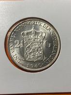 Rijksdaalder 1940, Postzegels en Munten, Munten | Nederland, Zilver, 2½ gulden, Koningin Wilhelmina, Ophalen of Verzenden