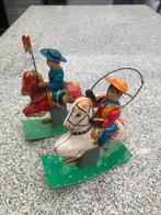 2 Blikken cowboys op paard, jaren '60 made  by SY japan, Antiek en Kunst, Ophalen of Verzenden