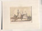Lithografie uit 1857 in kleuren; Maastricht, Vrijthof, Antiek en Kunst, Ophalen of Verzenden