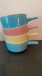 Vier vintage soepkommen Royco, Ophalen, Gebruikt, Kom(men), Overige stijlen