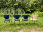 4 industriële buisframe stoelen Gebr. De Wit + armleuningen, Verzamelen, Ophalen, Huis en Inrichting