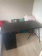 Ikea bureau zwartbruin, Ophalen, Zo goed als nieuw, Bureau