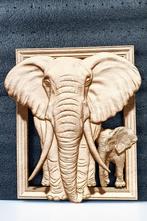 prachtige gravures van olifant op hout, Nieuw, Ophalen of Verzenden
