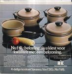 retro reclame 1982 BK Kampen Savanna emaille pannen, Overige typen, Ophalen of Verzenden