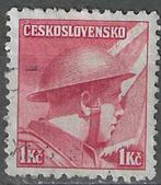 Tsjechoslowakije 1945 - Yvert 395 - Oorlogshelden (ST), Verzenden, Overige landen, Gestempeld