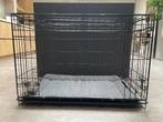 Premium hondenbench met deur en schuifdeur – zwart, Dieren en Toebehoren, Hondenbenches, Ophalen, Zo goed als nieuw
