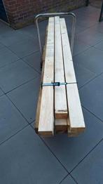 8  dikke houten balken 9.6x7.8, Doe-het-zelf en Verbouw, Hout en Planken, Ophalen, Zo goed als nieuw, Balk, Vuren