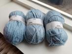 3 bollen wol Julia lichtblauw, Hobby en Vrije tijd, Breien en Haken, Ophalen of Verzenden, Nieuw, Breien of Haken, Wol of Garen