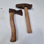 Antieke bijl en speciale hamer, schuurvondst, Antiek en Kunst, Antiek | Gereedschap en Instrumenten, Ophalen