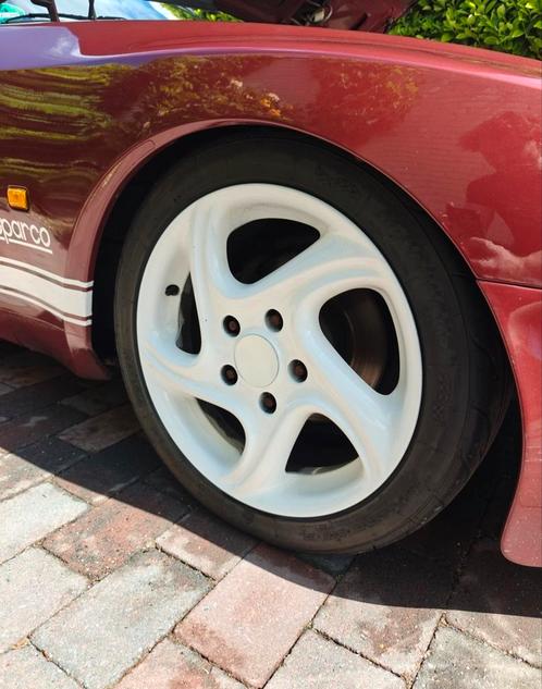 Porsche breedte set Semi Slicks 17 inch 5x130, Auto-onderdelen, Banden en Velgen, Banden en Velgen, Zomerbanden, 17 inch, Personenwagen