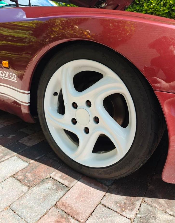 Porsche breedte set velgen Semi Slicks 17 inch 5x130 circuit, Auto-onderdelen, Banden en Velgen, Banden en Velgen, Zomerbanden