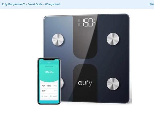 Eufy Bodysense C1 - Smart Scale - Weegschaal, Witgoed en Apparatuur, Weegschalen, Zo goed als nieuw, Digitaal, Personenweegschaal