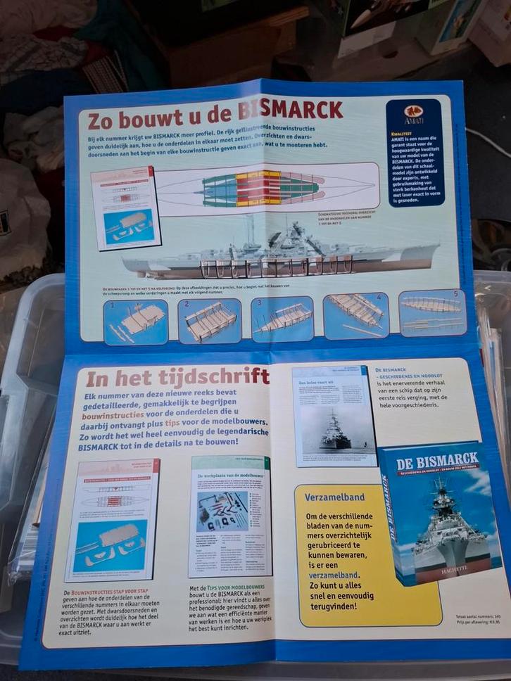 Houten Bouwmodel Bismarck - Compleet & Nieuw, Hobby en Vrije tijd, Modelbouw | Boten en Schepen, Nieuw, Ophalen of Verzenden