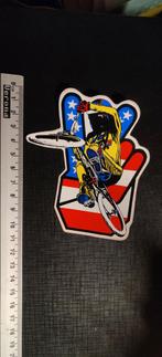 Bmx crossfiets usa vintage vinyl sticker, Ophalen of Verzenden, Zo goed als nieuw
