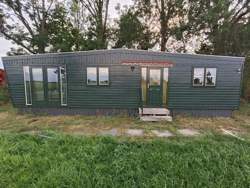 Chalet (4x12m) te koop, zonder standplaats, Caravans en Kamperen, Stacaravans, tot en met 2, Ophalen