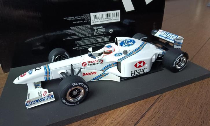 Minichamps Stewart SF1 R. Barrichello 1997 F1 1/18, Hobby en Vrije tijd, Modelauto's | 1:18, Zo goed als nieuw, Auto, MiniChamps