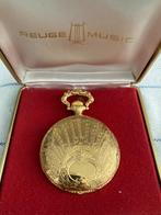 24 krt Reuge zakhorloge met muziek, Ophalen of Verzenden, Goud