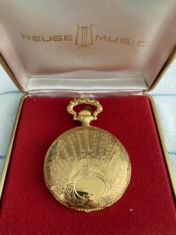 24 krt Reuge zakhorloge met muziek beschikbaar voor biedingen