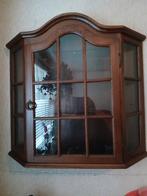 Eiken wand vitrine kastje, Huis en Inrichting, Kasten | Vitrinekasten, Ophalen, 25 tot 50 cm, 50 tot 100 cm, Minder dan 100 cm
