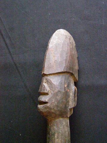 PENDE CONGO AFRIKA HOUTEN STAF MET GEZICHT 47 cm beschikbaar voor biedingen