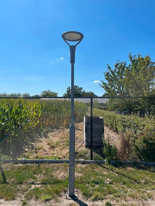Lantaarnpaal met nieuw Opple led armatuur, Tuin en Terras, Buitenverlichting, Zo goed als nieuw, Overige typen, Aluminium, 50 tot 250 watt