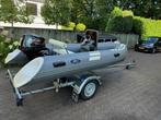 Hibo 360 console rib 9.9pk zgan met nieuwe Marlin trailer, Watersport en Boten, Zo goed als nieuw, Benzine, Minder dan 70 pk, Overige materialen