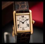 Cartier horloge - Tank Must de Cartier - 1990-1999, Ophalen of Verzenden, Gebruikt, Leer, Overige merken
