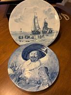 2 Delfts blauwe wandborden., Antiek en Kunst, Ophalen of Verzenden