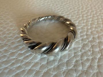 S188/Zilveren Vintage VIKING Swirl Ring Scandinavië 16 1/2 beschikbaar voor biedingen