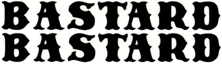 Bastard sticker set #1, Motoren, Accessoires | Stickers, Ophalen of Verzenden