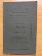 Index op alle Journals SBRAS, Ophalen of Verzenden, Gelezen, C.E. Wurtzburg