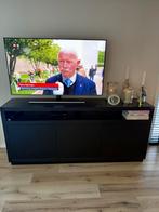 Richmond Interiors Dressoir Oakura - Zwart - 3 deuren, Met deur(en), 150 tot 200 cm, Eikenhout, Ophalen of Verzenden