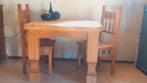 BORREQUITO Eettafel 1x1 mtr met 2 stoelen mexicaans, Ophalen, Gebruikt, Landelijk/mexicaans, Minder dan 4 stoelen