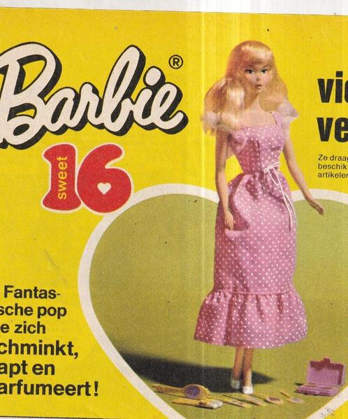 Retro reclame 1974 Mattel Barbie pop 16e verjaardag, Verzamelen, Retro, Ophalen of Verzenden
