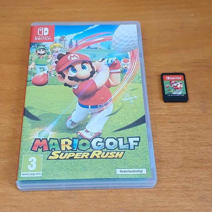 OPRUIMEN | SWITCH | Mario GOLF Super Rush, Spelcomputers en Games, Games | Nintendo Switch, Gebruikt, Sport, 3 spelers of meer