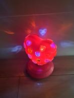 Ronddraaiend en lichtgevende hartjes lamp, Ophalen of Verzenden, Zo goed als nieuw, Lamp