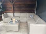 Waterbestendige Loungebank Taupe - 7 Delig, Ophalen, Gebruikt, Stof