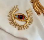 Oog Broche met Strass, Overige materialen, 4 tot 7 cm, Nieuw, Ophalen of Verzenden