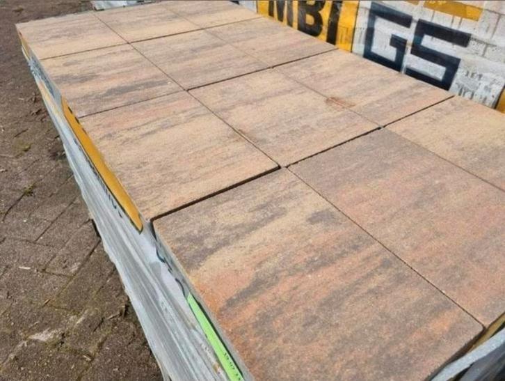21m 30x20x4,7 oprittegel bont nuance betontegel oprit s-part, Tuin en Terras, Tegels en Klinkers, Nieuw, Terrastegels, Beton, 10 m² of meer