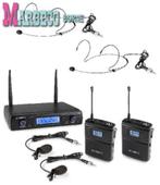 Draadloze Microfoon set UHF 16-Kanaals, 2xBodypack, WM62B, Info@marbeco.nl, Zangmicrofoon, Draadloos, Power Dynamics