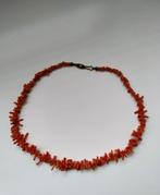 Oude bloedkoraal ketting, Sieraden, Tassen en Uiterlijk, Kettingen, Ophalen of Verzenden, Zo goed als nieuw, Rood, Steen of Mineraal
